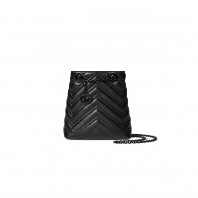 GUCCI GG MARMONT NANO BUCKET BAG 856404 (17*16*6.5cm)